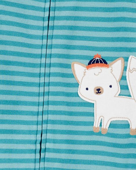  Product image 2 of Baby 1-Piece Fox Striped 100% Snug Fit Cotton Footless Pajamas