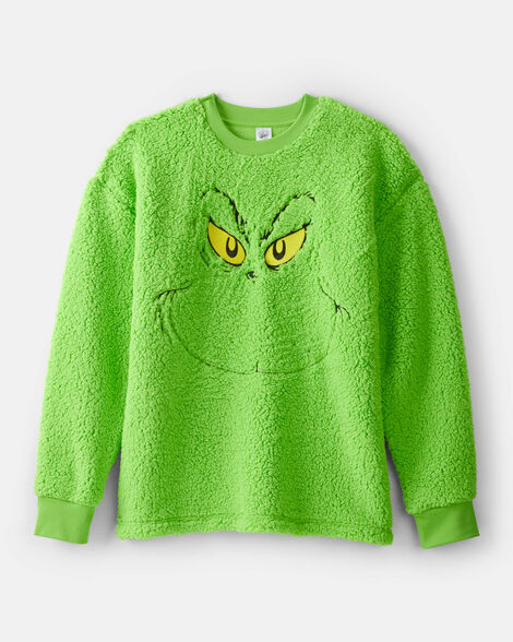 adult christmas dr. seuss™ the grinch pullover sweatshirt - green