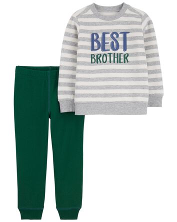 Baby 2-Piece Best Brother Pullover & Jogger Set