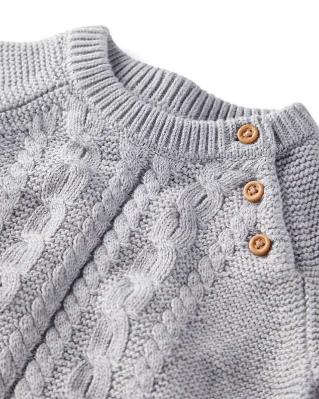 Product image 2 of Baby 2-Piece Organic Cotton Cable Knit Sweater Set