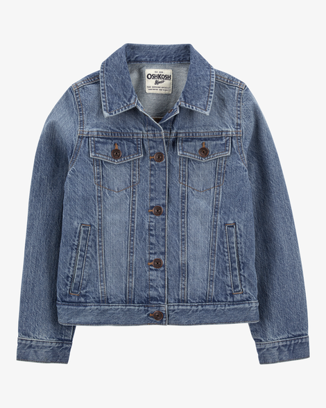 Girls Denim Jacket - Medium Wash