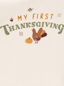 Ivory - Baby My First Thanksgiving Long-Sleeve Bodysuit, Selected