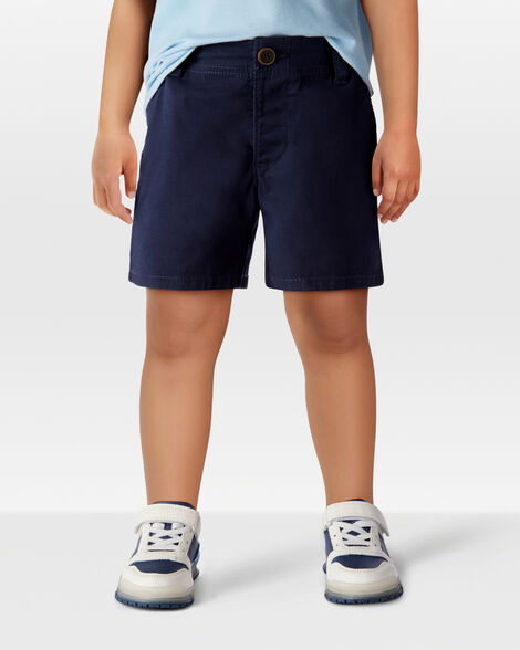 Product image 5 of Toddler Boy 3-Pack Stretch Chino Uniform Shorts - Navy