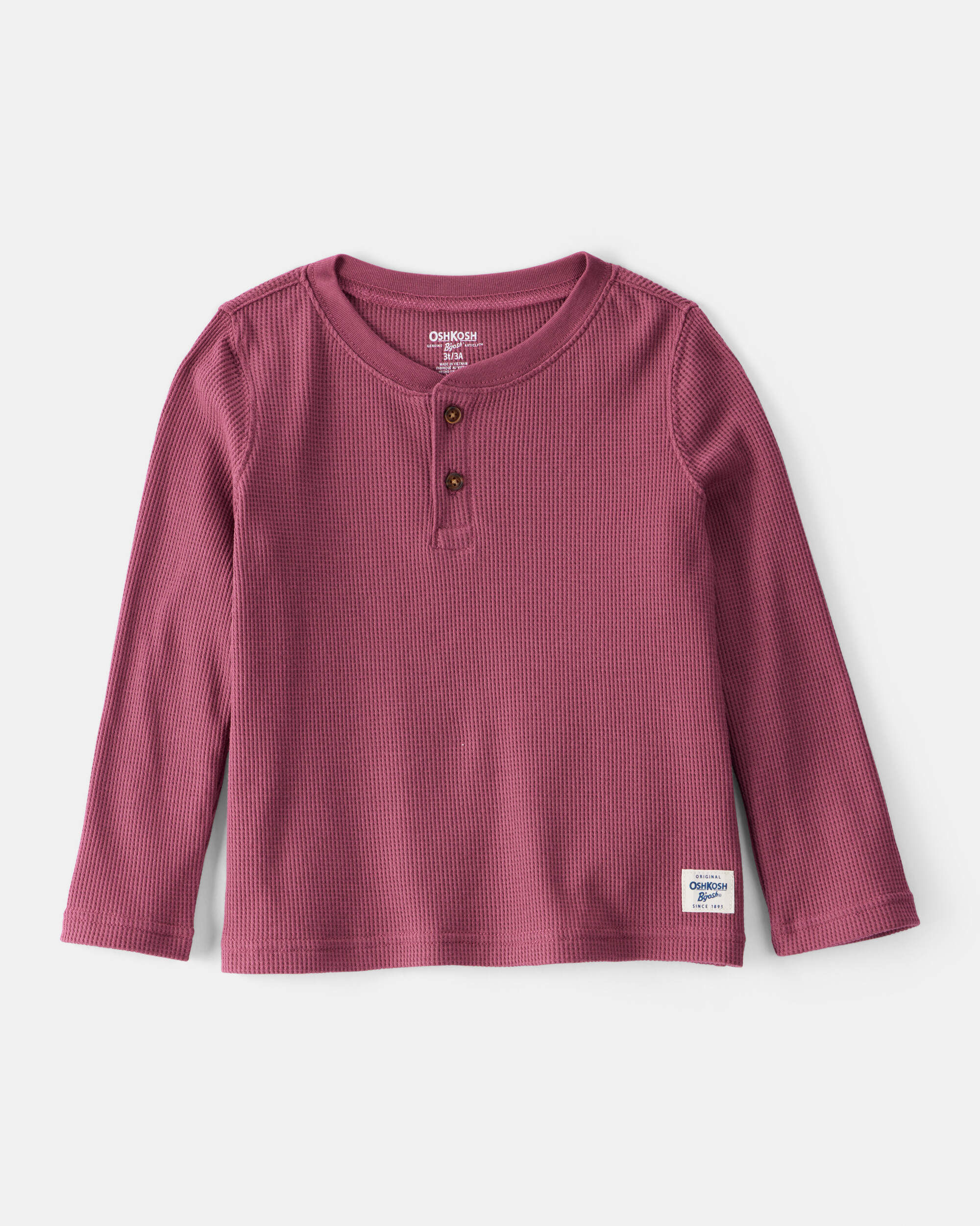 Toddler Boy Long-Sleeve Henley T-Shirt - Green - OshKosh B