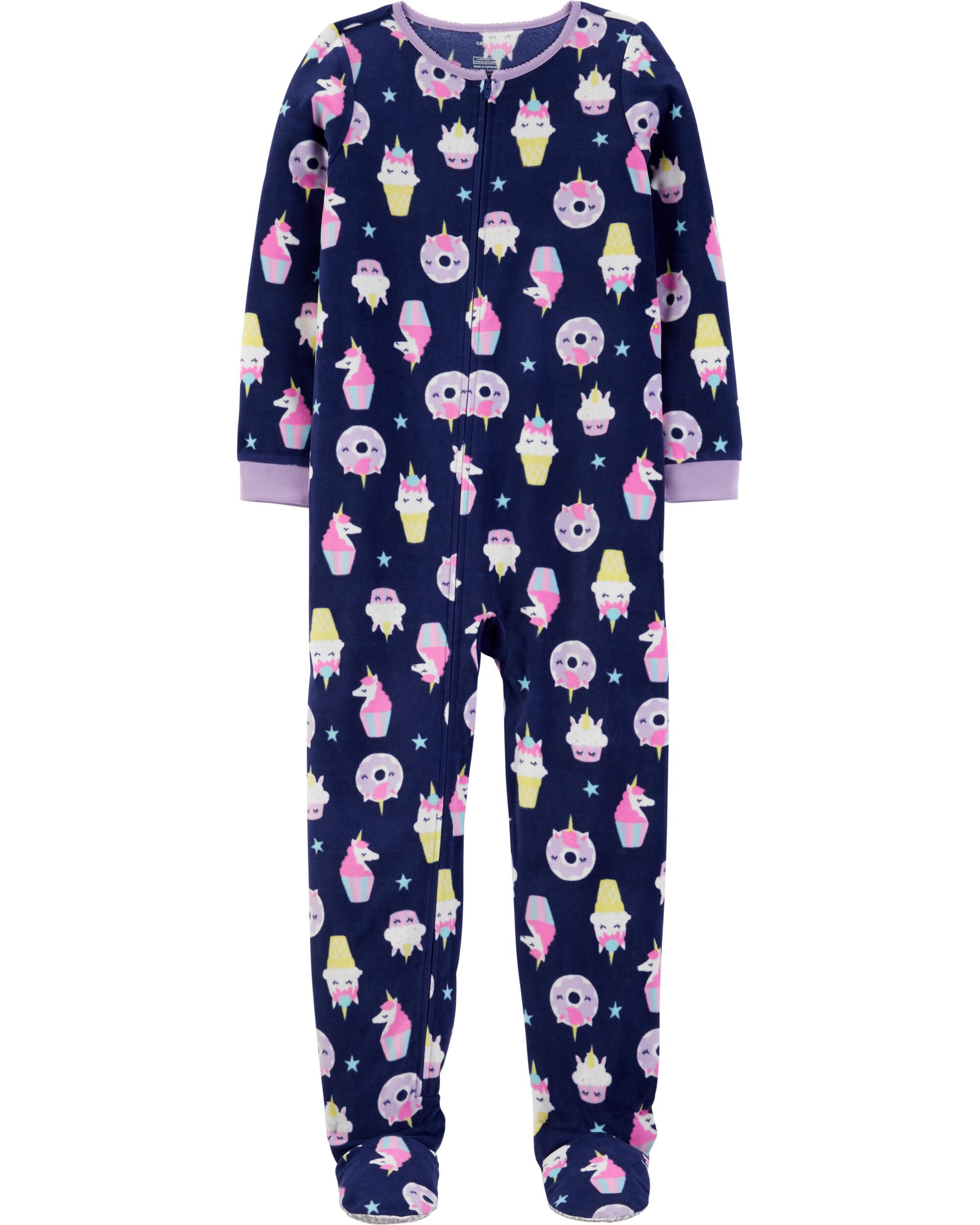 carters fleece one piece pajamas