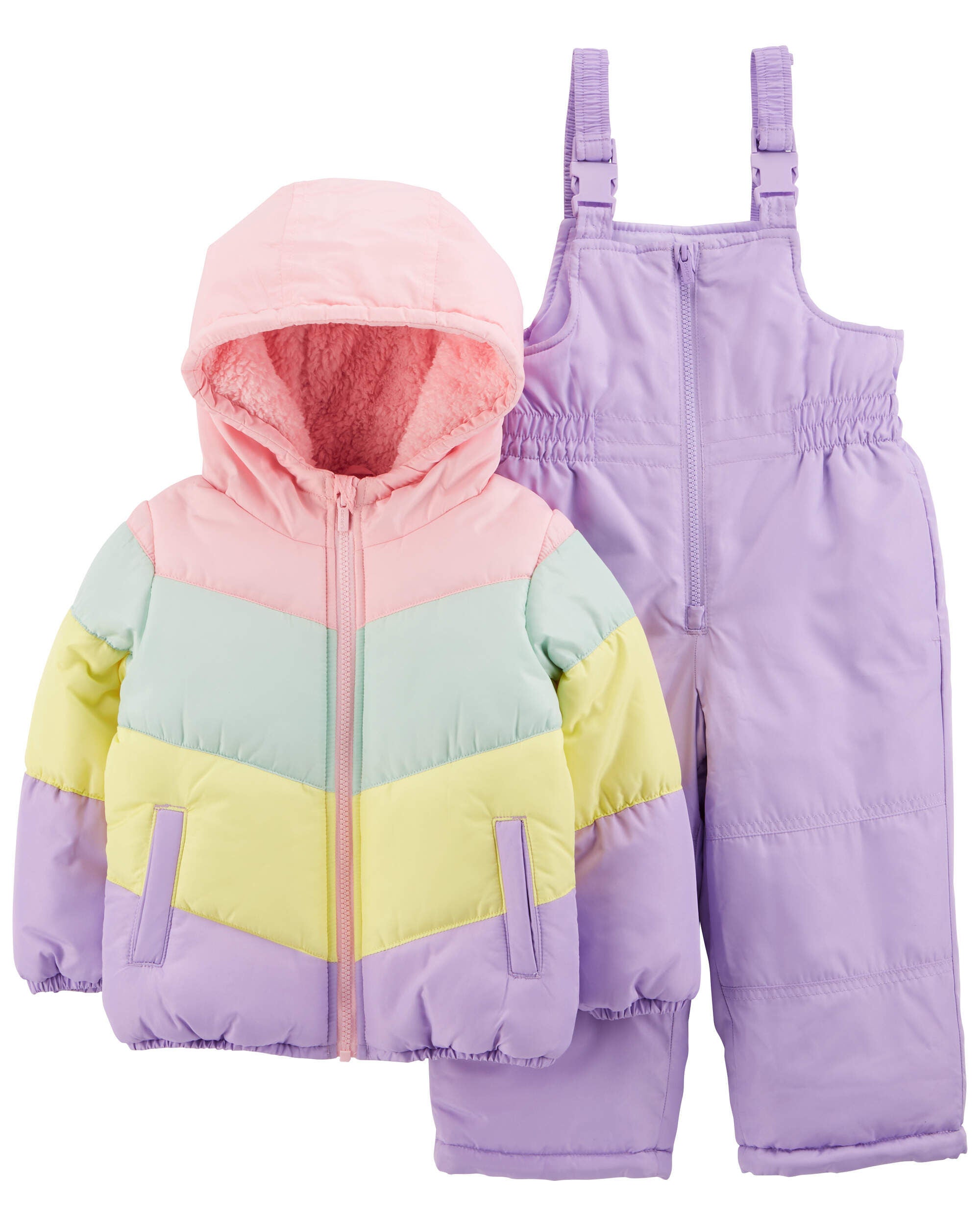 Baby 2 Piece Rainbow Snowsuit Set Carter s Carter s