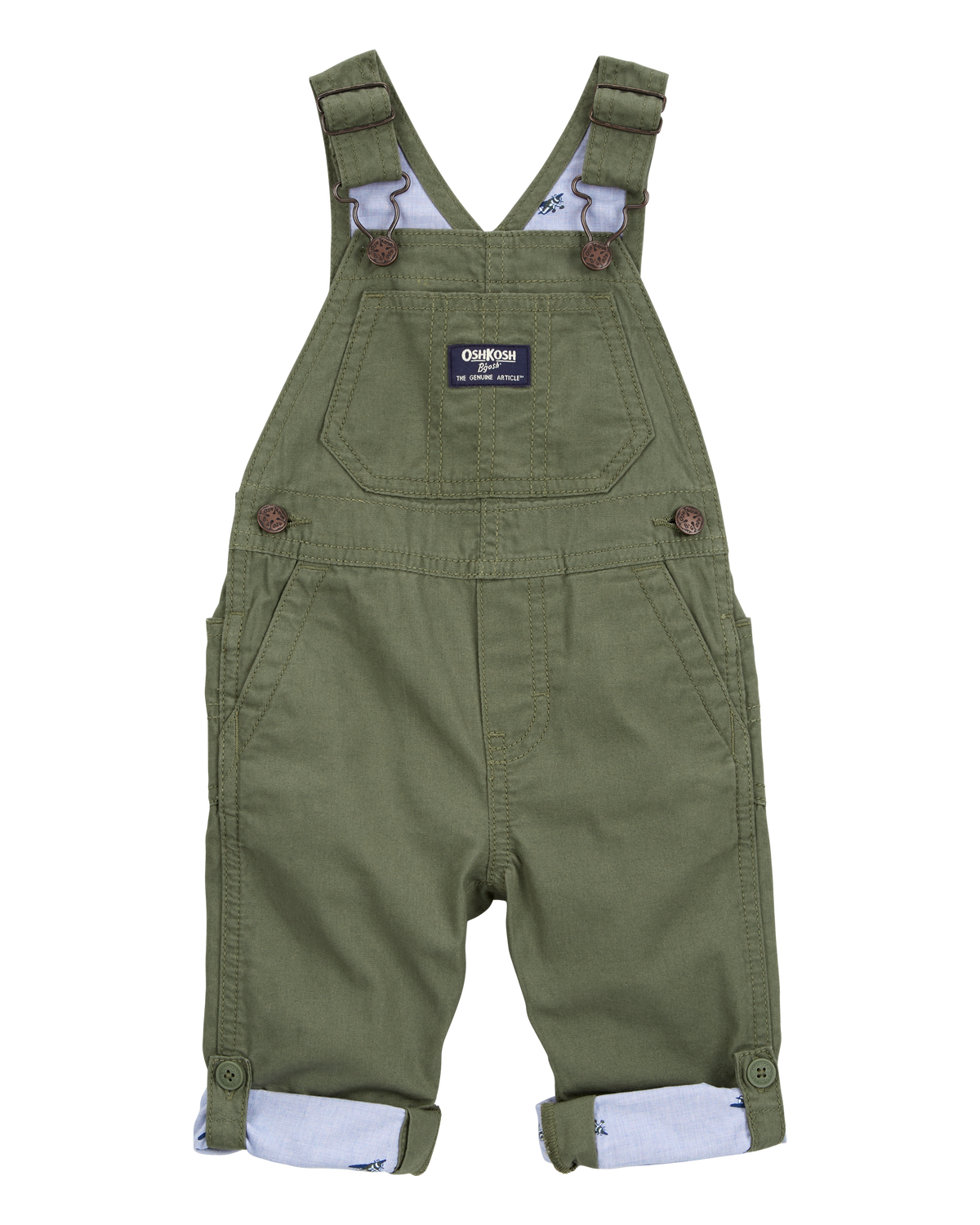 OshKosh オリーブグリーン カバーオール 80s 米軍 U.S.ARMY コットンサテン カバーオール オールインワン