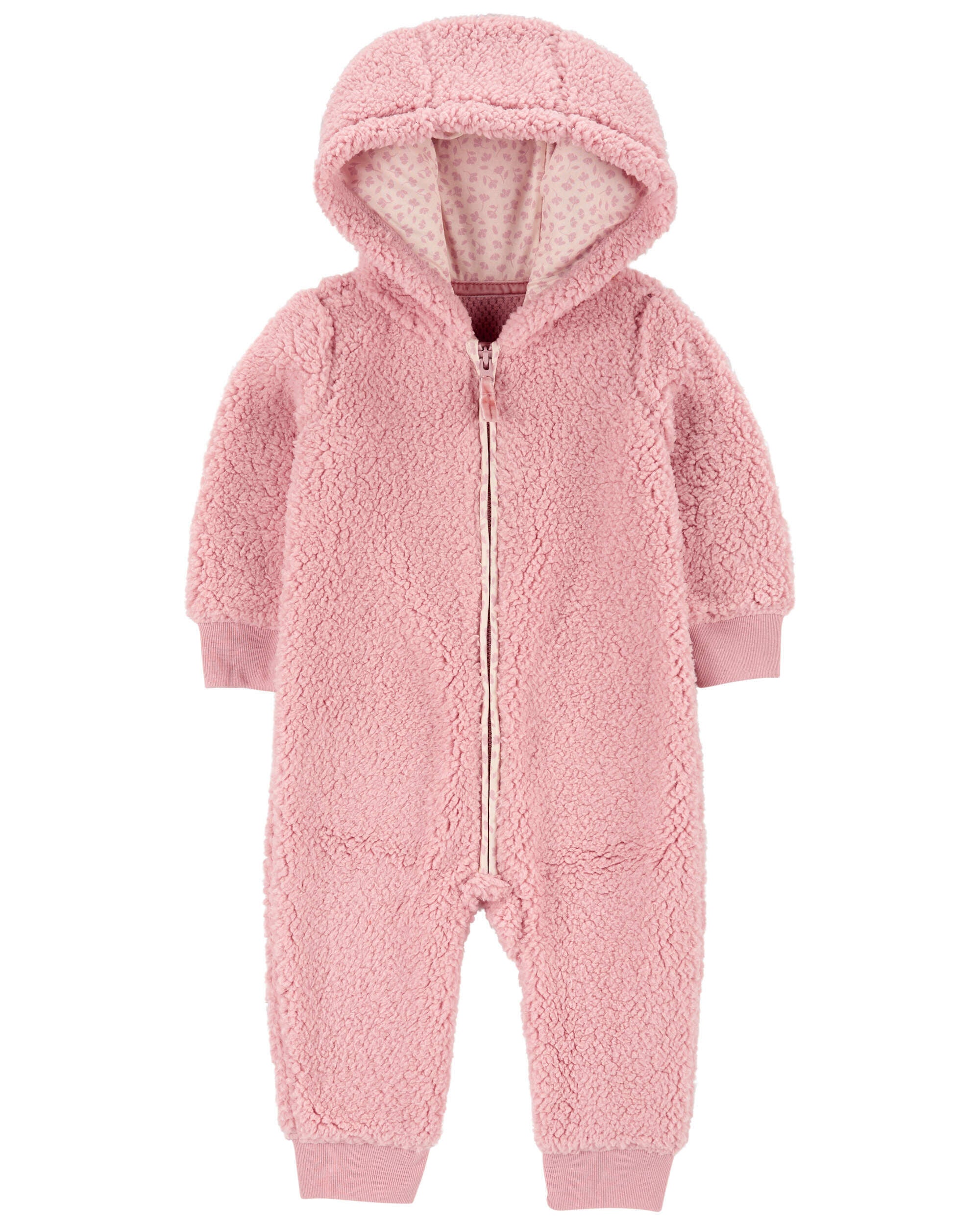 Baby Hooded Fleece Jumpsuit Carter s Carter s
