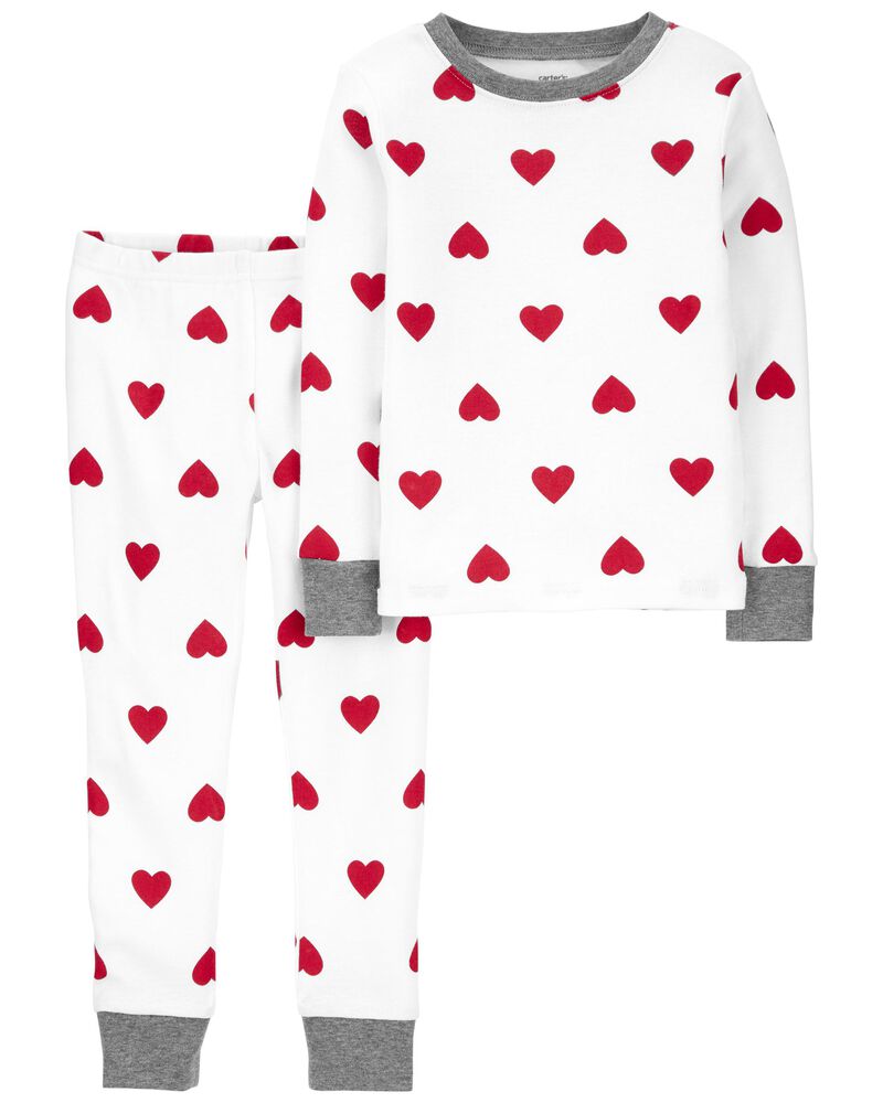 2-Piece Heart 100% Snug Fit Cotton PJs | carters.com