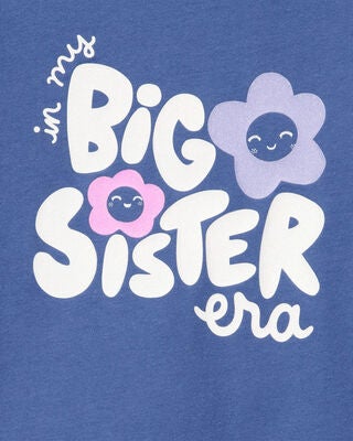 Product image 2 of Kid Big Sister Short-Sleeve Graphic Tee - Blue