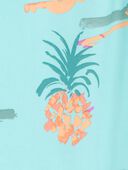 Turquoise - Kid  Tropical 1-Piece and Sarong Set, Selected