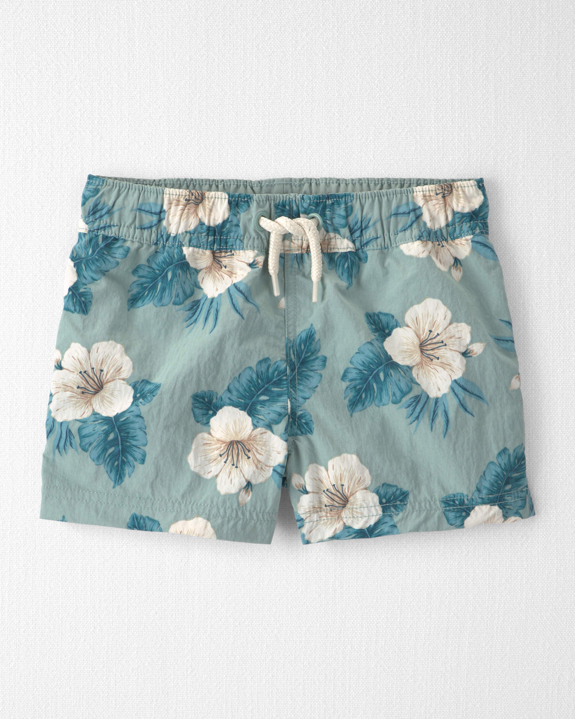 Little Planet Toddler Boy Recycled Swim Trunks in in Blue Hibiscus 2T Blue Hibiscus 20$