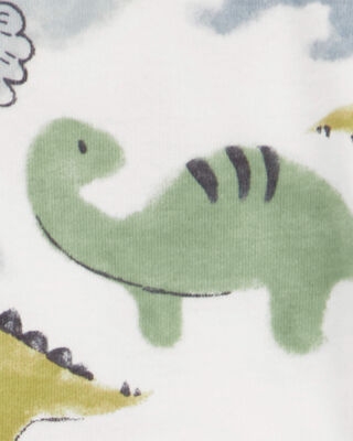 Product image 2 of Baby 4-Pack Long-Sleeve Dinosaur Bodysuits