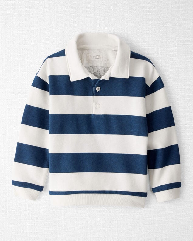 Product image 1 of Toddler Organic Cotton Henley Top in Stripes