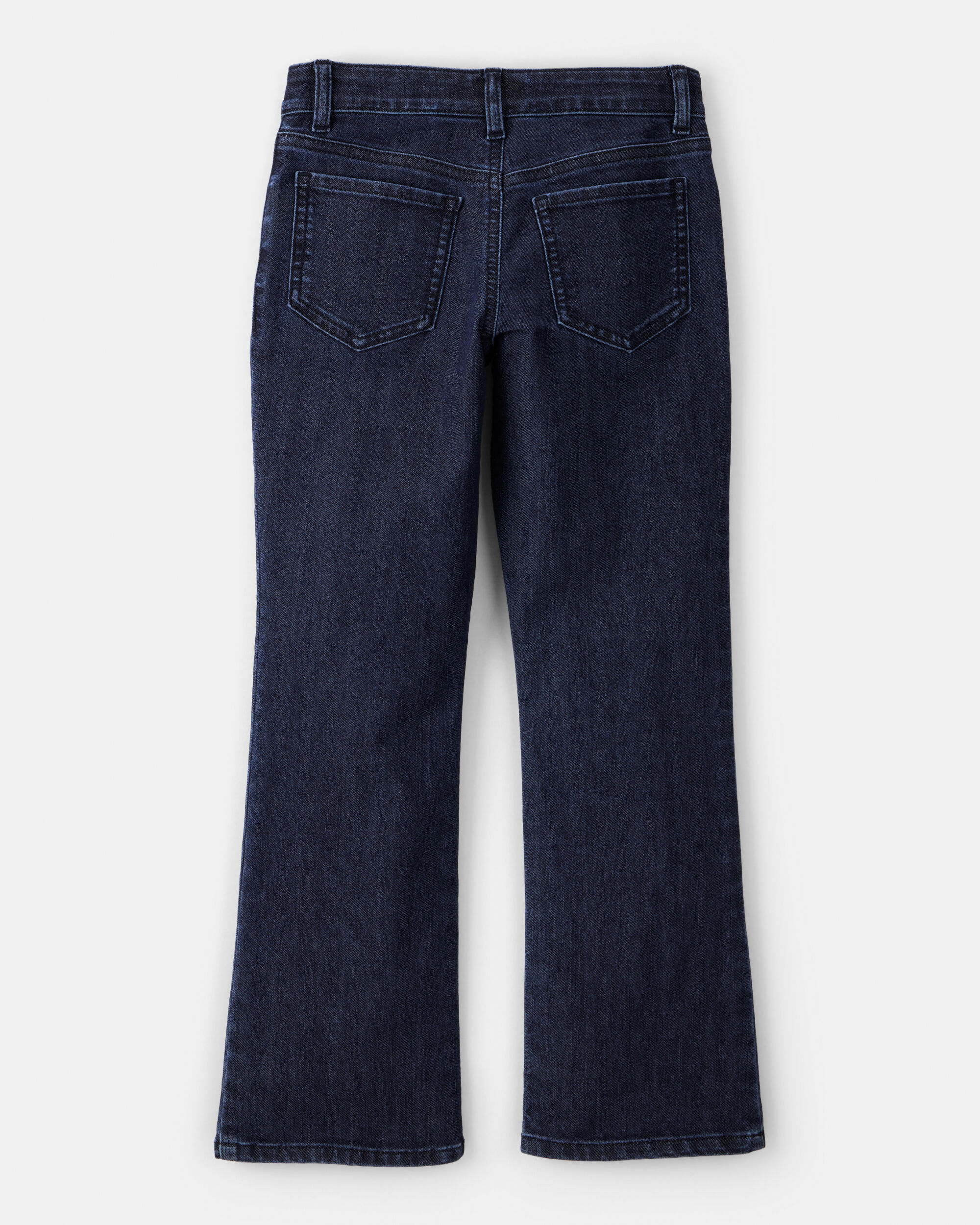 Girls Denim Wide-Leg Jeans - Blue
