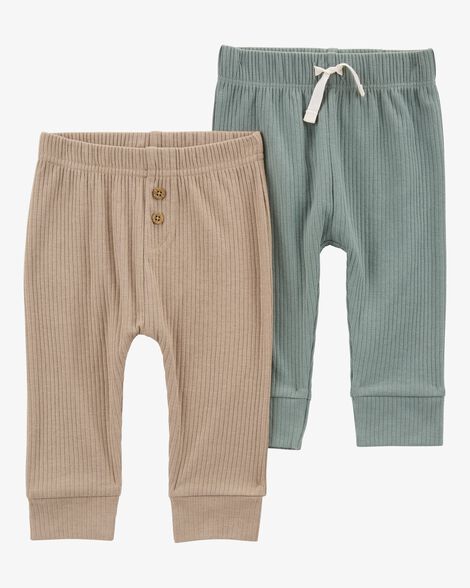Product image 1 of Baby 2-Pack Pull-On Drop Needle Pants