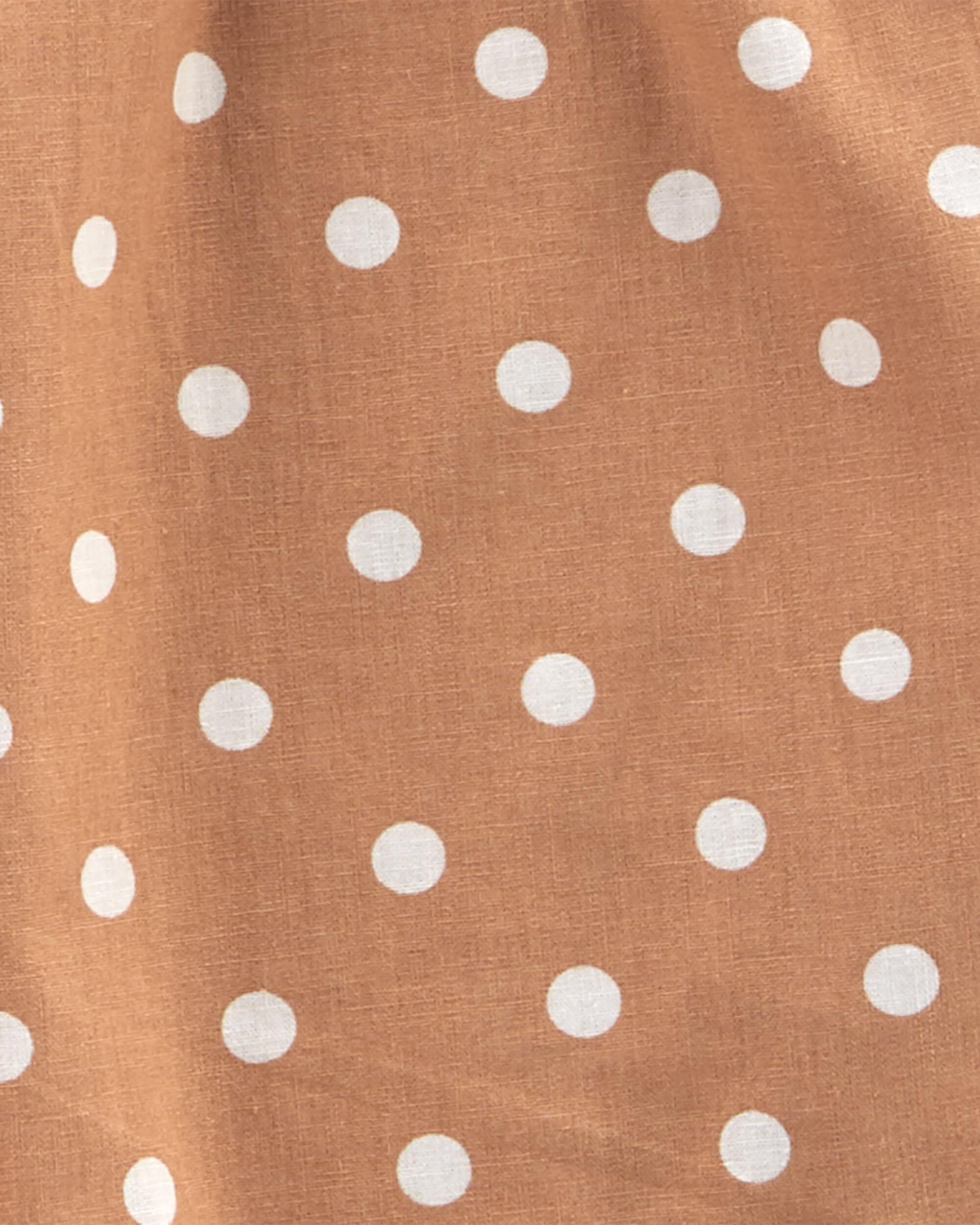 Toddler 2-Piece Brown Polka Dot Shorts Sets - Carter's