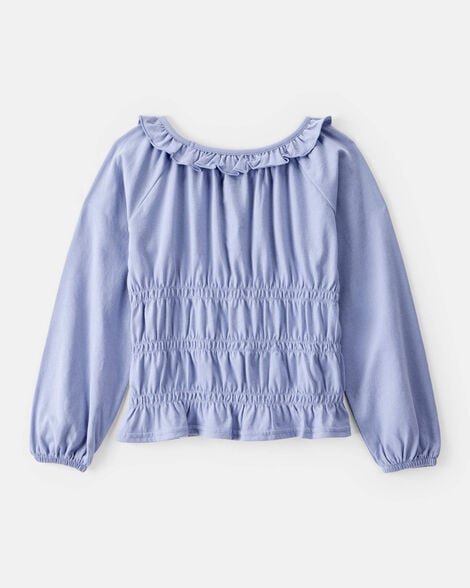 Girls Long-Sleeve Top - Blue