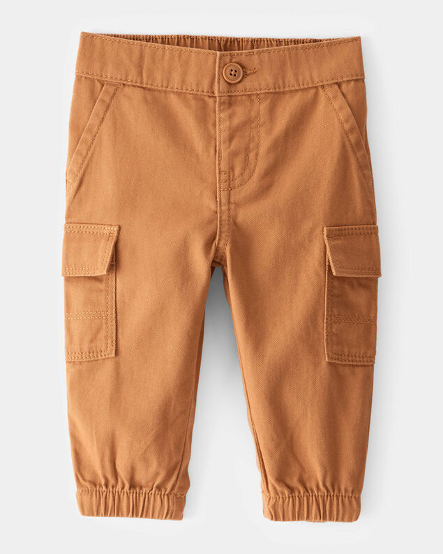 Product image 1 of Baby Utility Twill Cargo Pants - Brown