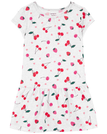 Toddler Cherry Cotton Dress