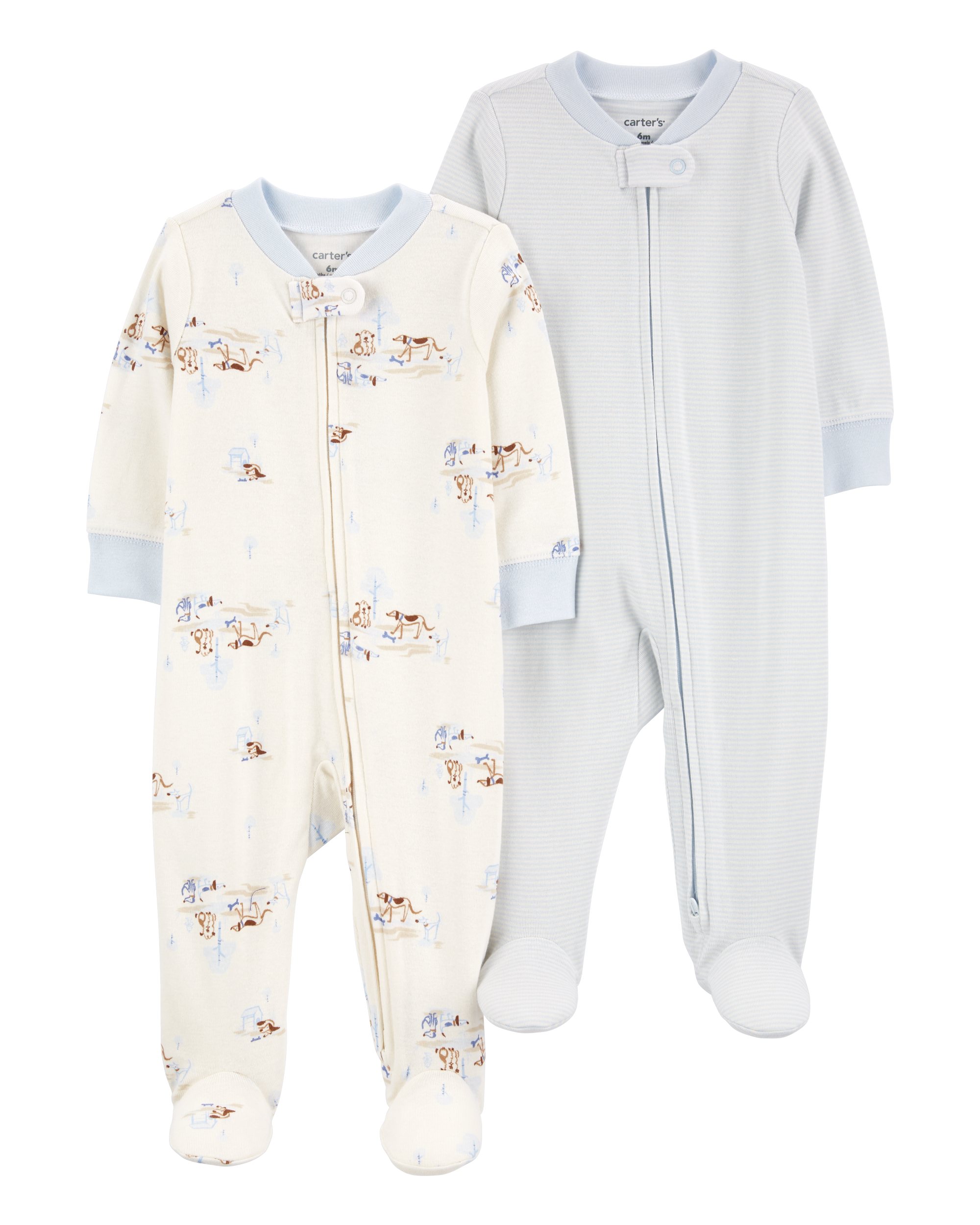 Baby 2-Pack 2-Way Zip Sleep & Play Pajamas
