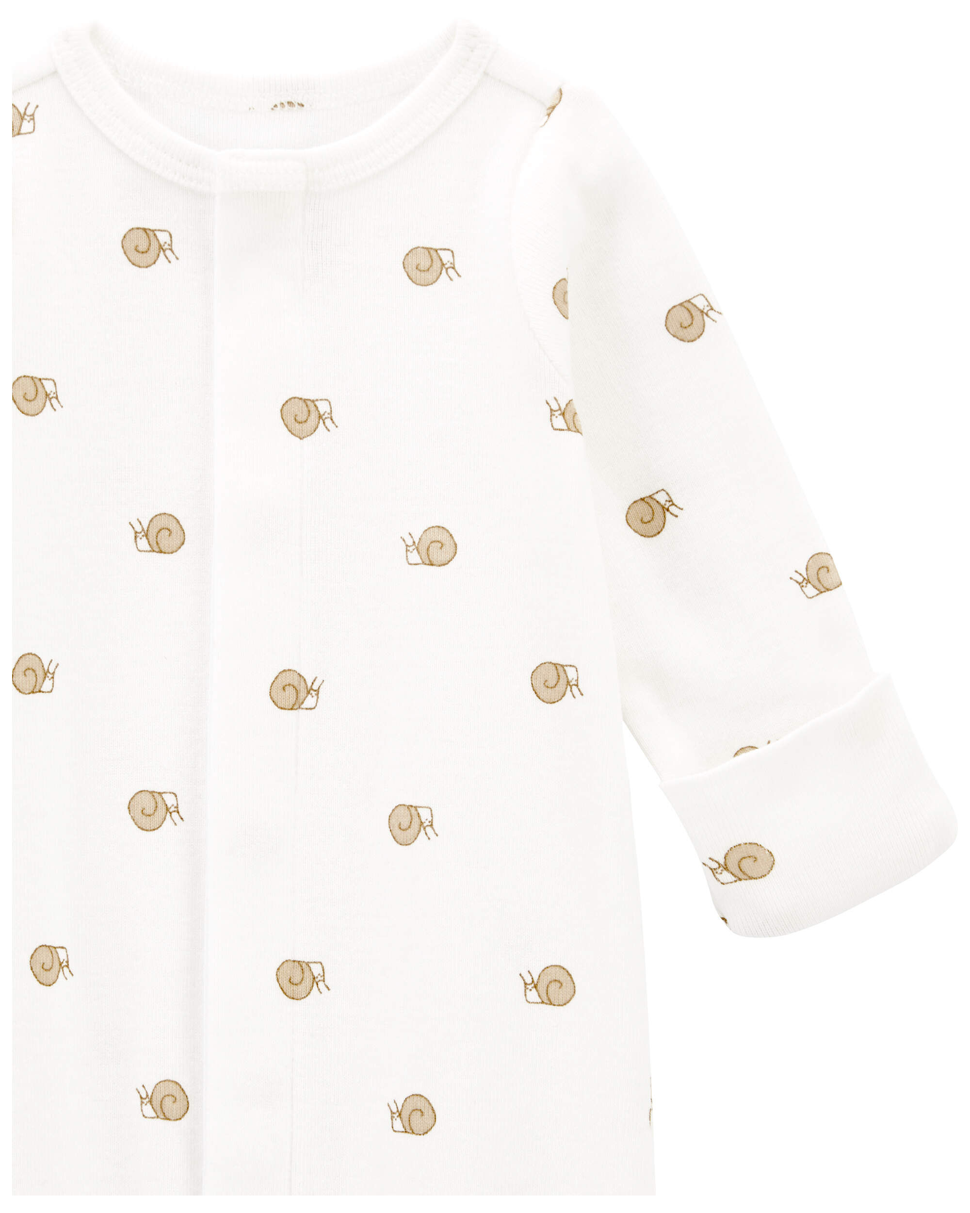 Baby Preemie Snail Cotton Sleeper Gown