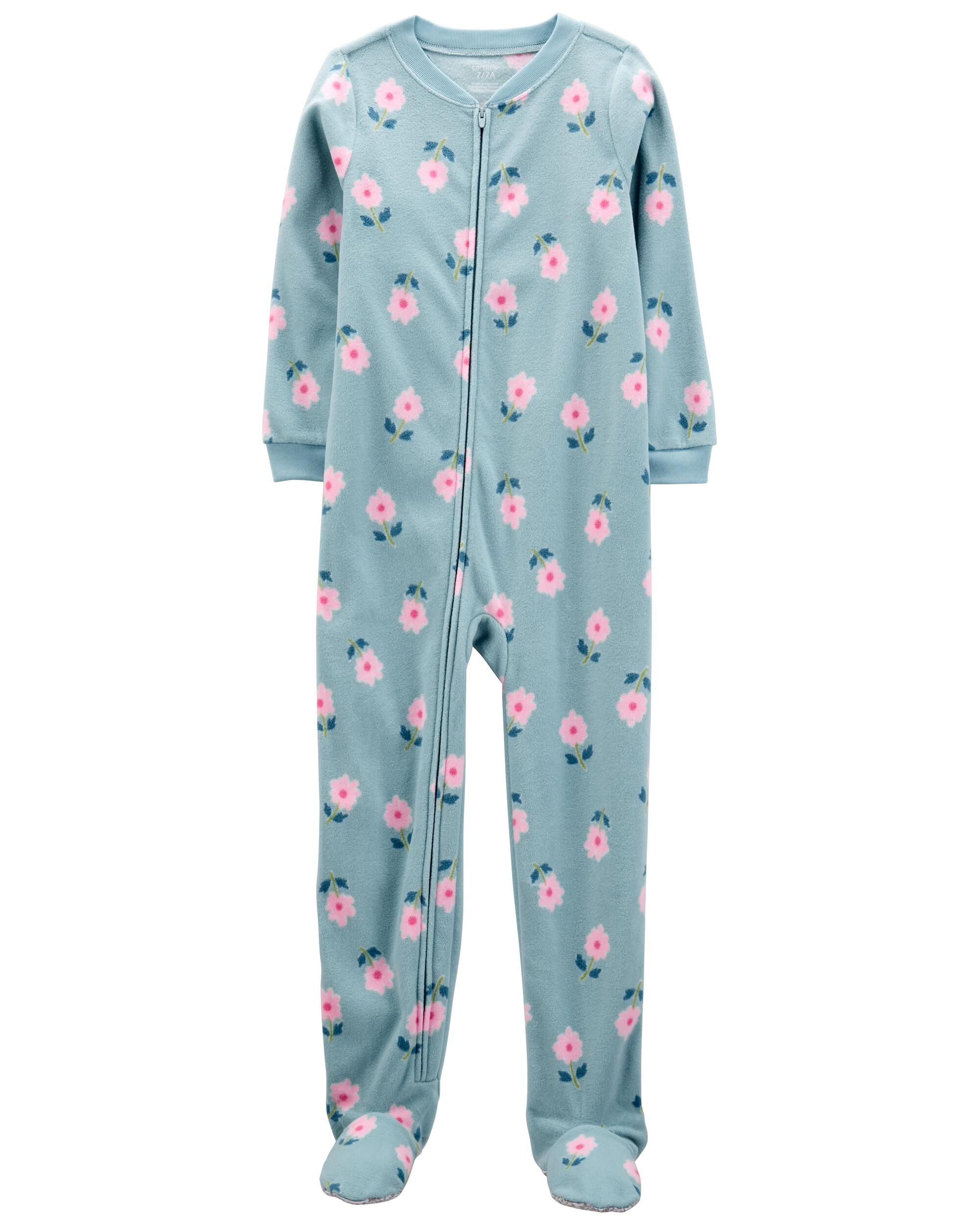 Kid 1 Piece Smiley Face Fleece Footie Pajamas Carter s Carter s