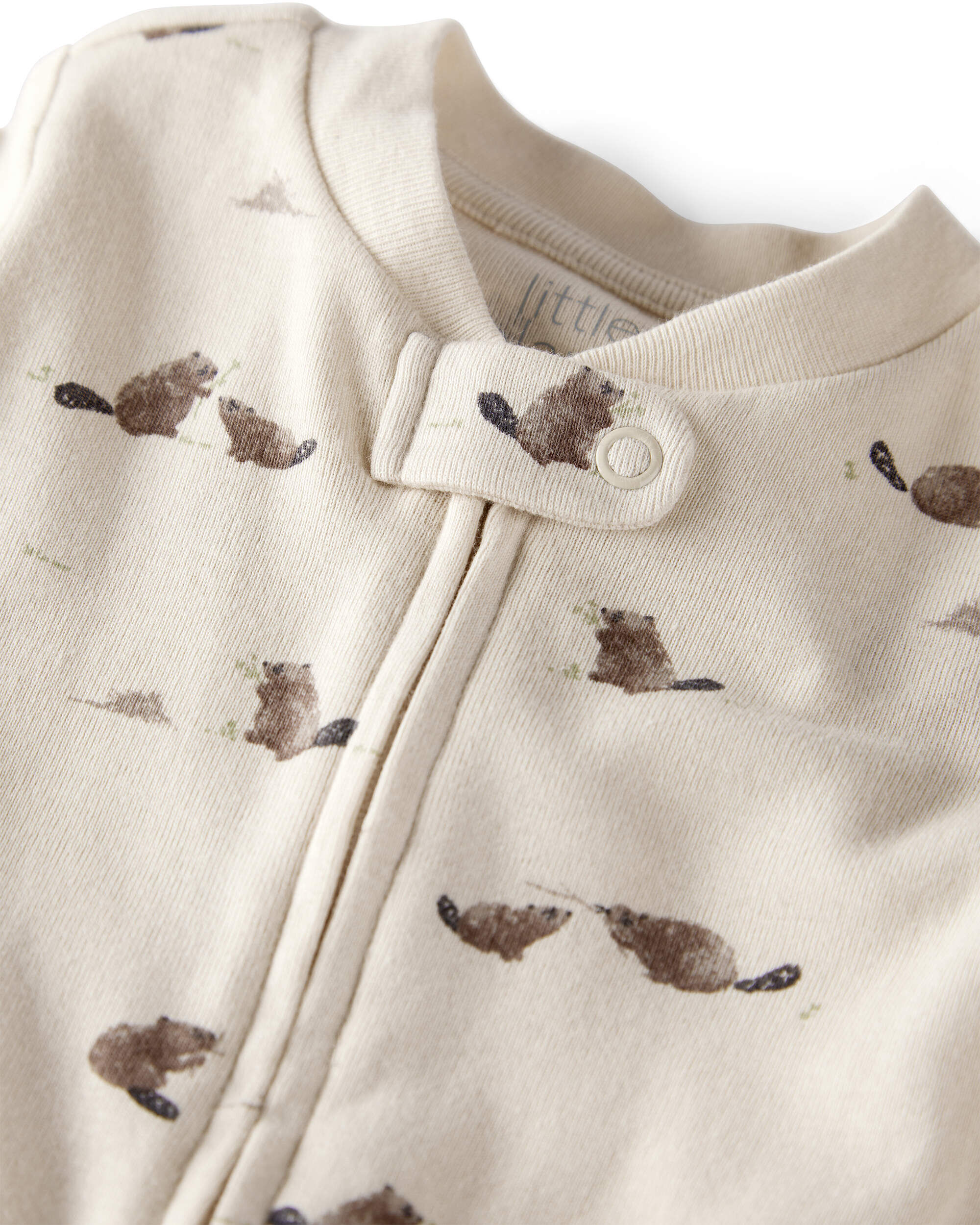 Baby Organic Cotton Sleep & Play Pajamas Beaver Creek Print