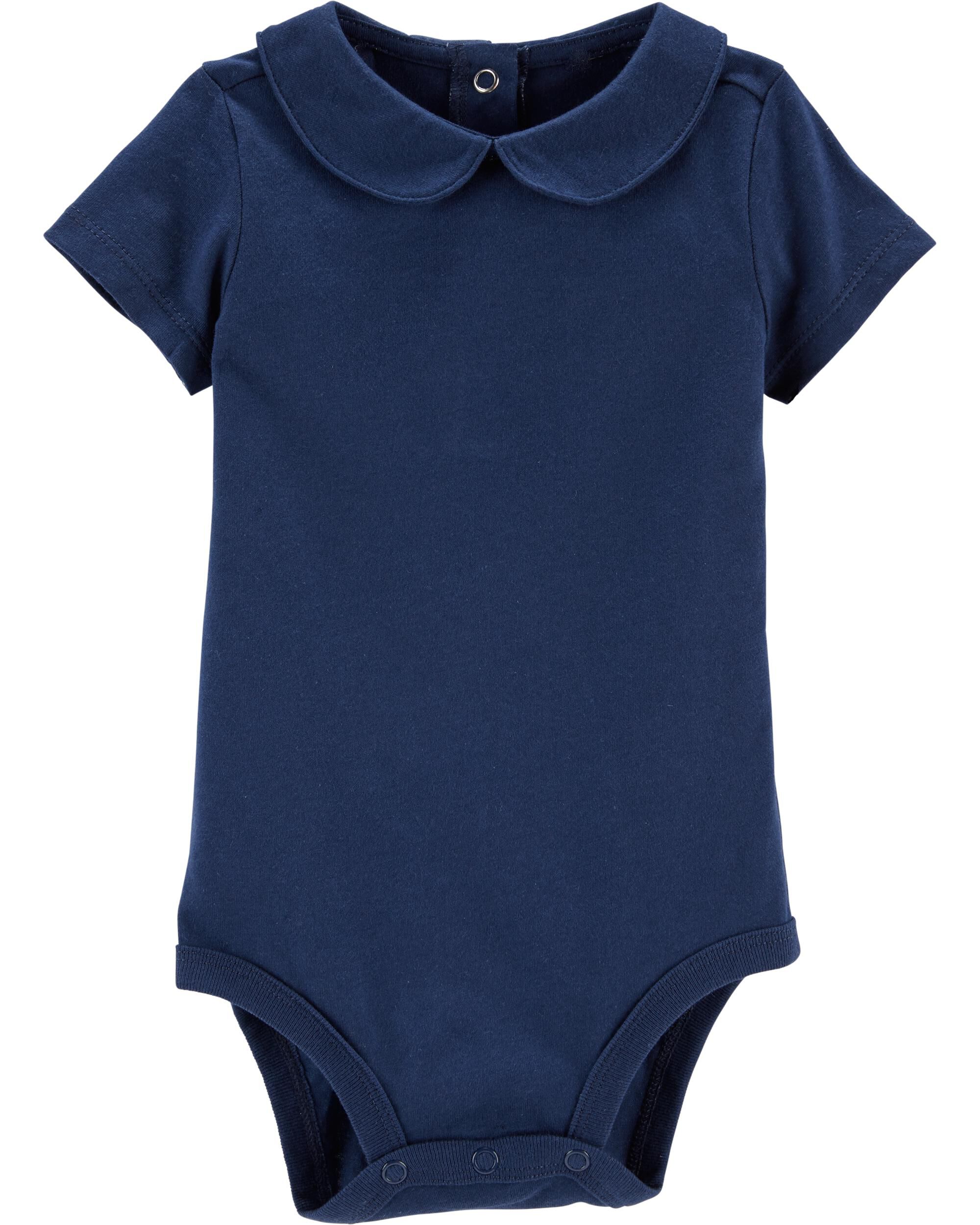 peter pan collar bodysuit baby girl