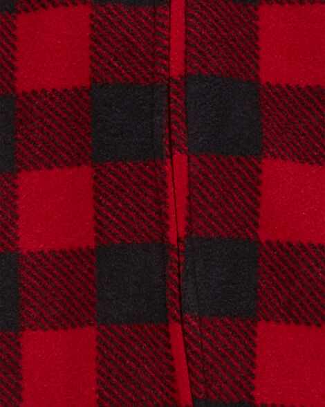 Product image 2 of Baby Plaid Fleece Zip-Up Footie Sleep & Play Pajamas