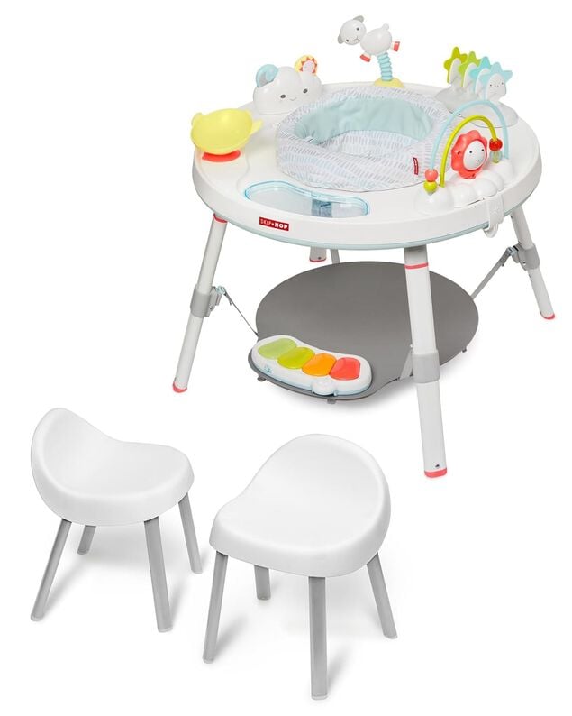 Product image 1 of Silver Lining Cloud 3-in-1 Grow with Me Set with Activity Center & Toddler Chairs