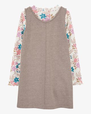 Product image 2 of Kid 2-Piece Floral Long-Sleeve Tee & Cotton Dress Set