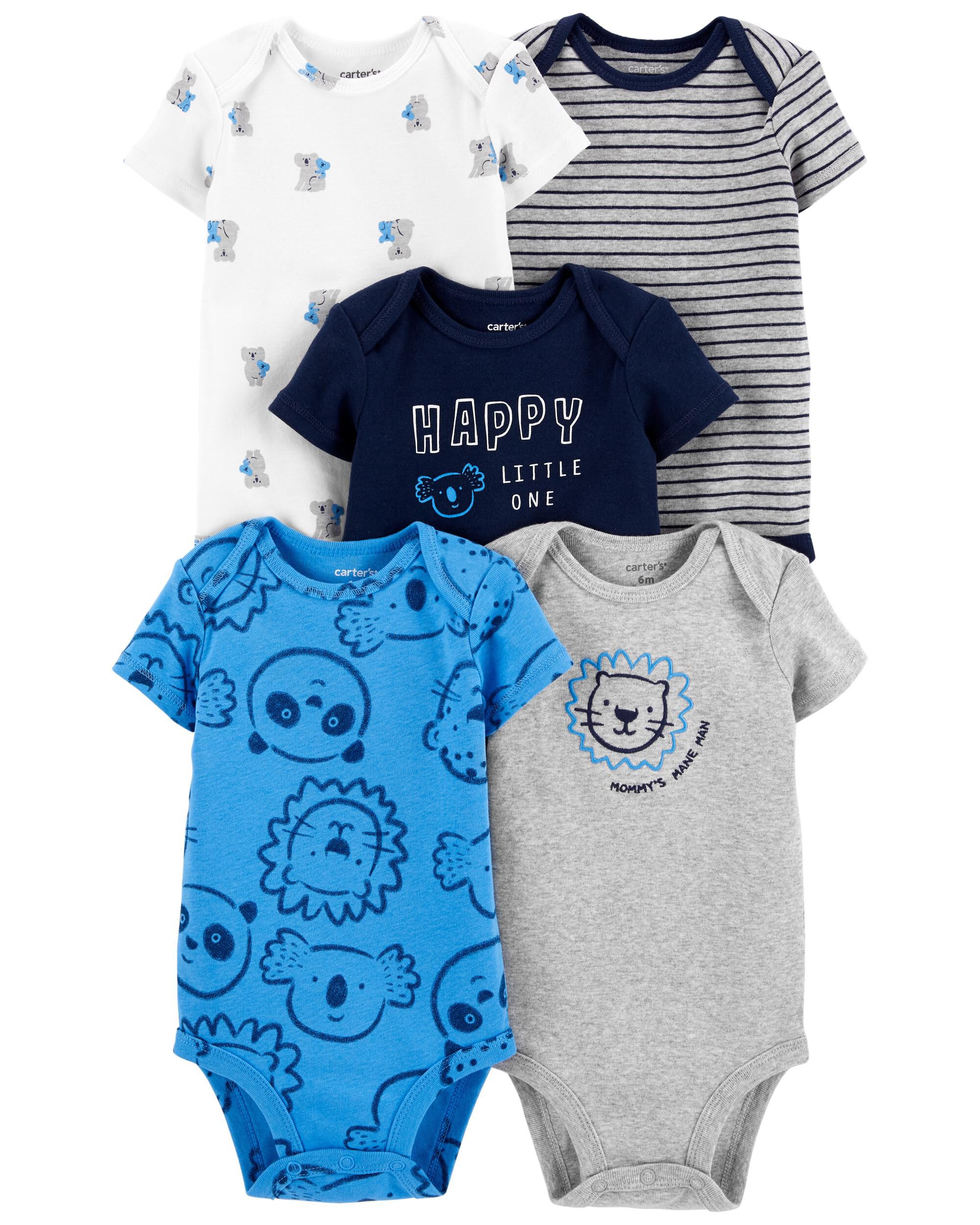 5-Pack Lion Bodysuits