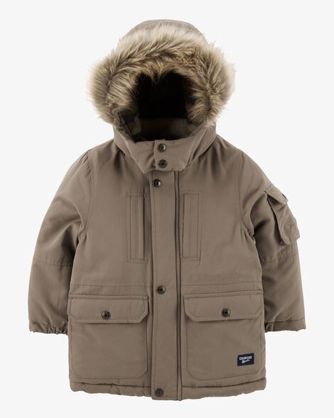  Product image 1 of Baby Fleece-Lined Midweight Jacket with Faux Fur