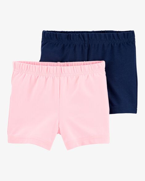  Product image 1 of Kid 2-Pack Pink & Navy Shorts