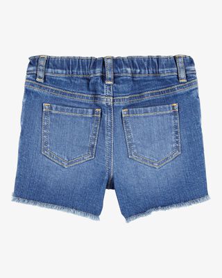 Product image 2 of Toddler Daisy Print Iconic Denim Short - Blue Ozone Wash