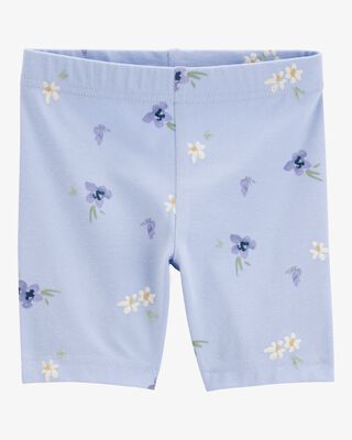 Product image 1 of Toddler Floral Bike Short - Blue
