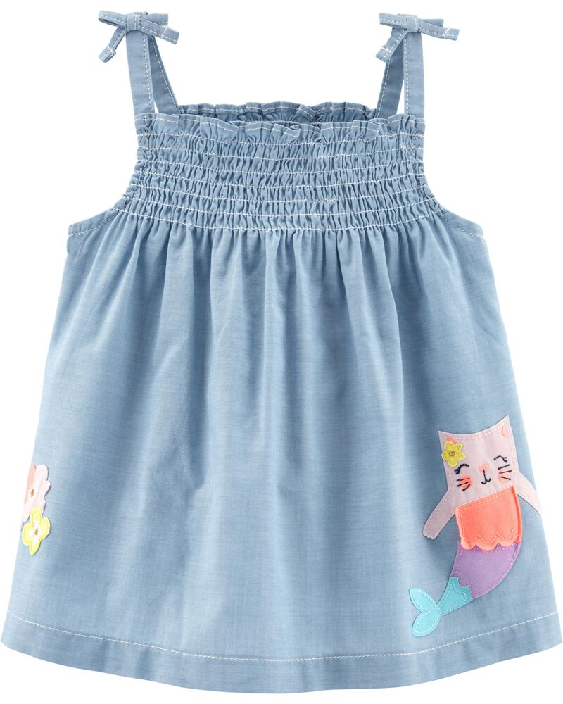 Cat Mermaid Smocked Tank Carters Com