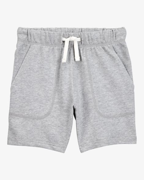boys pull-on french terry shorts - grey