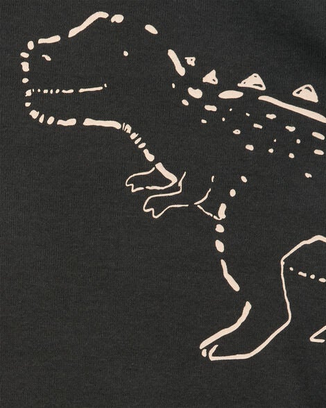  Product image 3 of Baby 2-Piece Dinosaur Bodysuit Pant Set - Black/Taupe