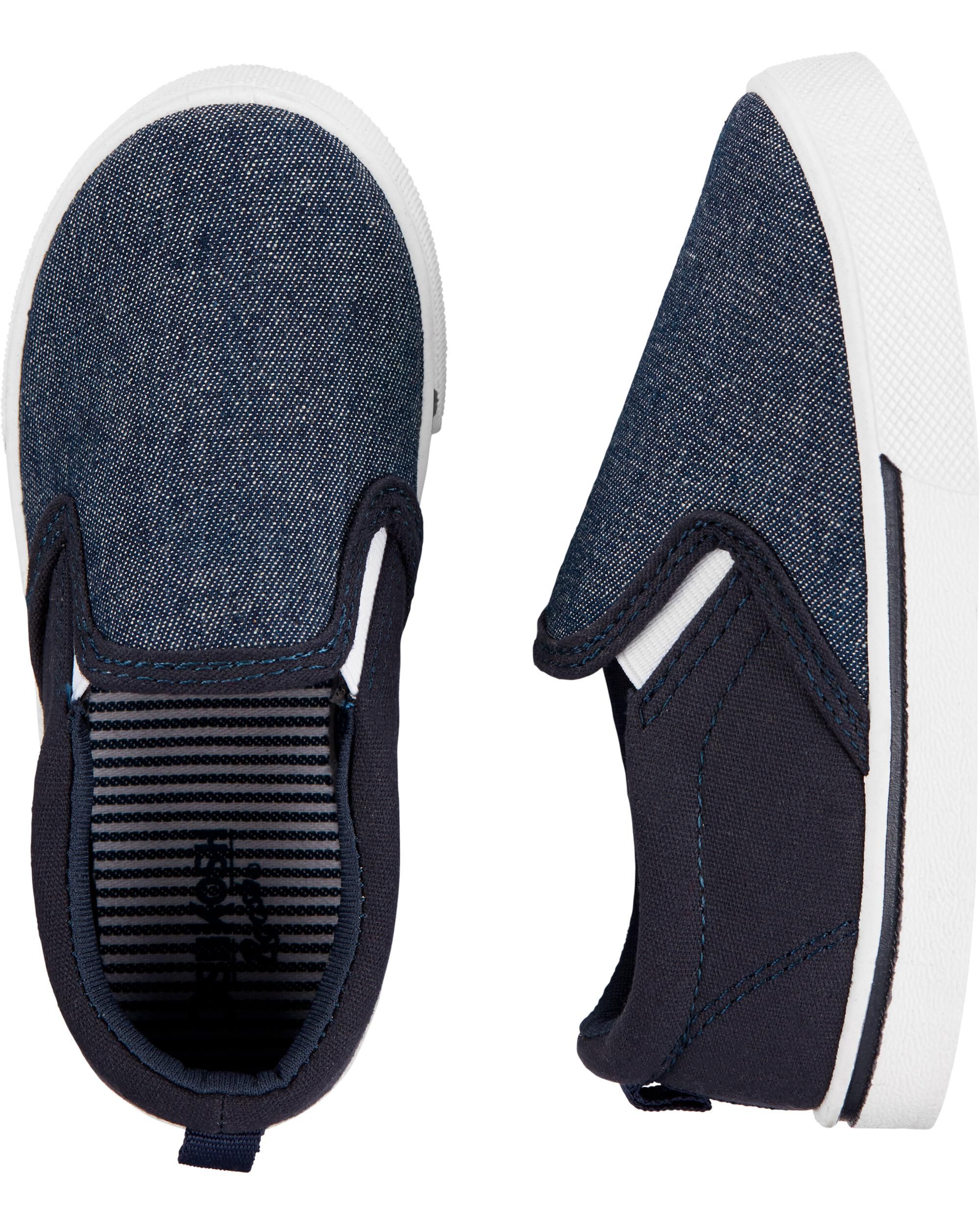 Navy Slip-On Shoes