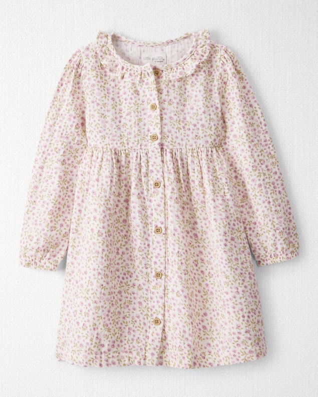 Product image 1 of Toddler Girl Organic Cotton Dress in Botanic Muse Print