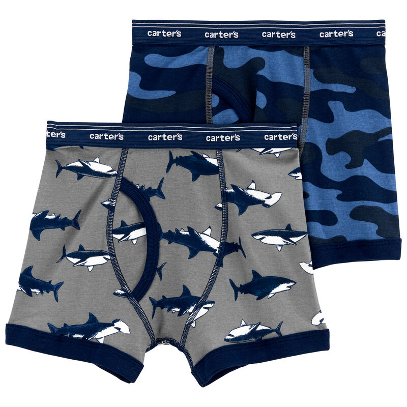 Multi 2-Pack Cotton Boxer Briefs | carters.com