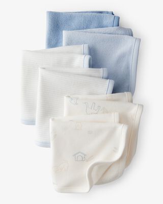 Product image 1 of Baby 6-Pack Wash Cloths - Blue