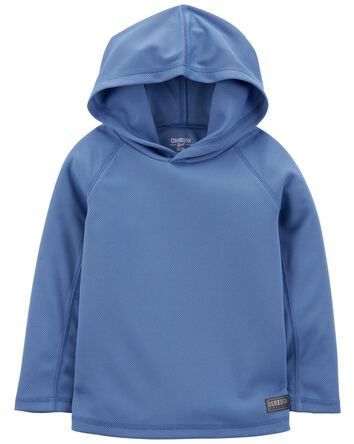 Toddler Hooded Pullover in Moisture Wicking Active Jersey

