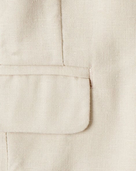  Product image 3 of Baby Linen Blazer Made with Organic Cotton - Khaki