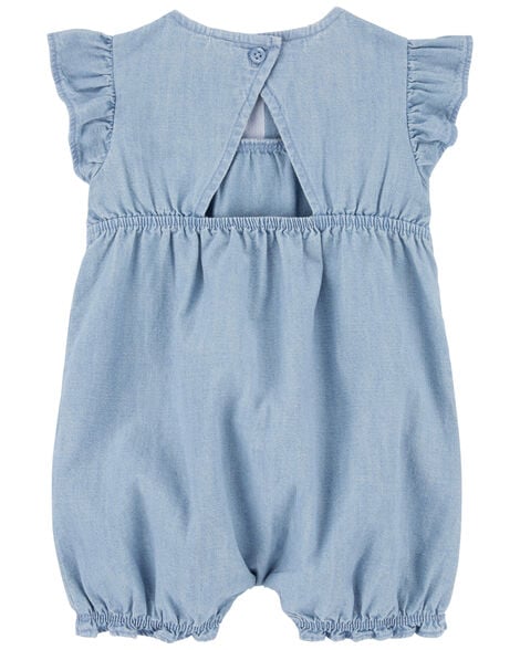 Product image 2 of Baby Chambray Flutter Romper