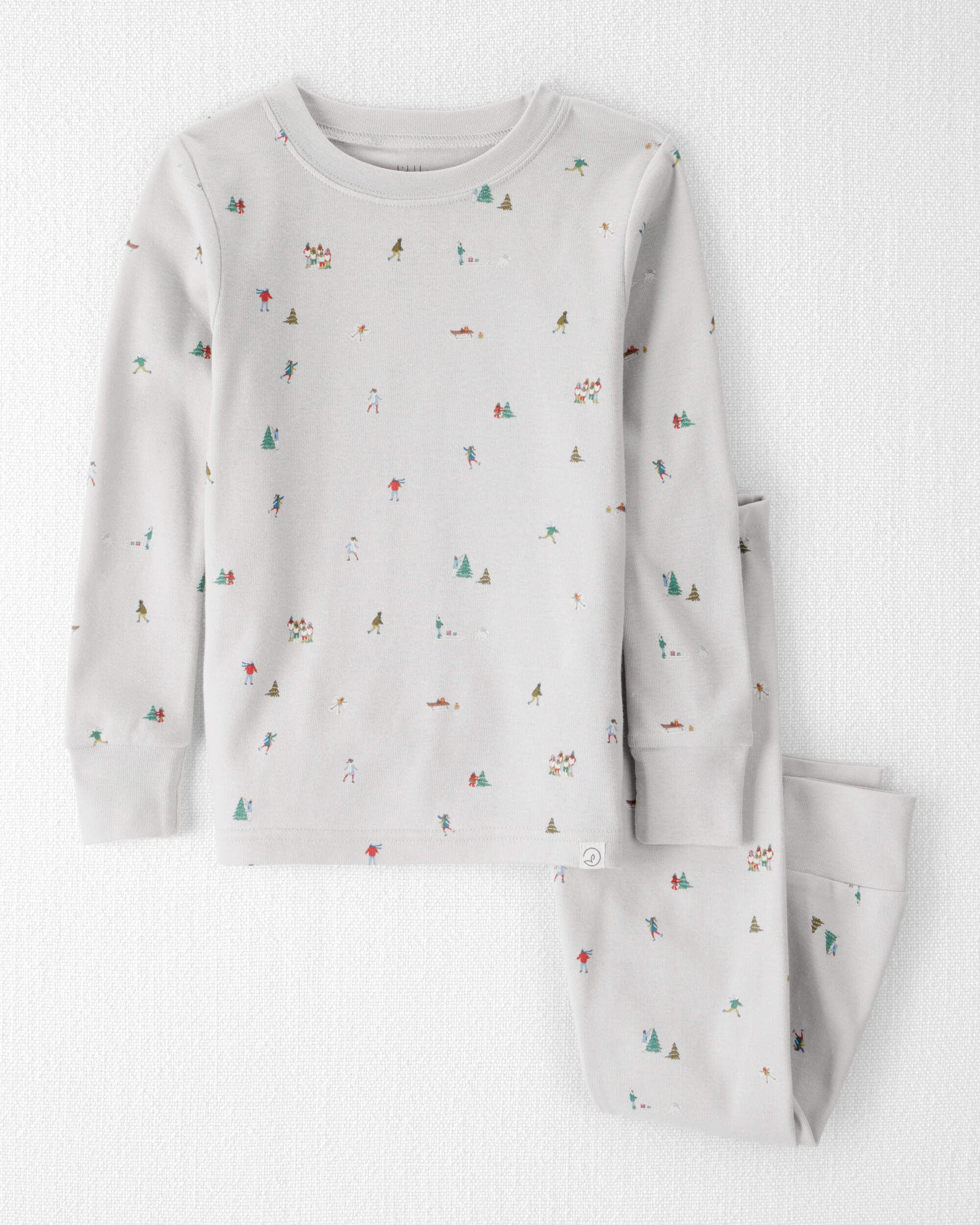 Toddler Organic Cotton Pajamas Frosted Trail Print