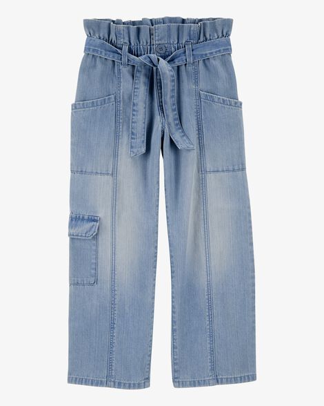 Product image 1 of Kid Tie-Waist Paperbag Cargo Pants