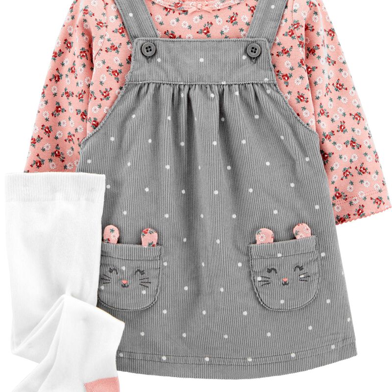 3Piece Tee & Skirtall Set